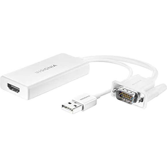 Insignia™ - NS-PCAVH VGA to HDMI Adapter - White - Picture 2 of 9